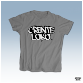 Baby Look - Crente Loko - Cinza